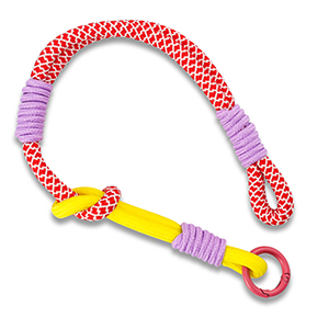 Trendy telefoonkoord Red-yellow-lilac-white-magenta pink
